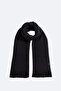 Men's Black Basic Tassel Shawl A52Y9401