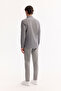 Men's Gray Button-Down Collar Bi-Stretch Easy-Iron Striped Slim Fit Shirt A52Y2098 - 4