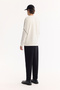 Men's Ecru Crew Neck Cotton Bi-Stretch Printed Regular Fit Sweatshirt A52Y1258 - 4