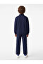 High Collar Zippered Long Sleeve Embossed Printed Cotton Sweatshirt - 4
