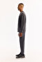 Men's Anthracite Crew Neck Soft Touch Printed Regular Fit Sweatshirt A52Y1334 - 3