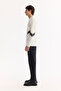 Men's Ecru Crew Neck Cotton Bi-Stretch Printed Regular Fit Sweatshirt A52Y1296 - 3