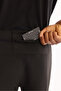 Men's Black Lace-Up Waistband, Inner Lined, Elastane Technical Fabric, Regular Fit Sweatpants A52Y3401 - 6