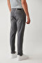 Men's Gray Antique Washed Flexible Jean Trousers B 003508 - 6