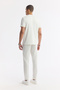 Men's Ecru Crew Neck Printed Bi-Stretch Interlock Regular Fit T-Shirt A51Y1161 - 4