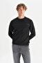 Regular Fit Black Men's Sweatshirt W2520534001