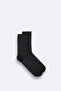 Men's Black Cashmere Socks B 008502 - 2