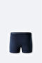 Men's Navy Blue Basic Cotton Single Regular Fit Boxer B009510 - 2
