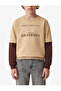 Color Contrast Crew Neck Long Sleeve Printed Sweatshirt - 2