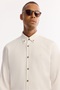 Men's White Button down Collar Cotton Soft Touch Regular Fit Shirt B002036 - 2
