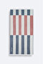 Men's Navy Blue Striped 100% Cotton Peshtemal A51Y8203 - 3