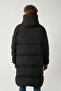 Men's Black Goose down Water Repellent Windproof Hooded Long Puffer Coat A32Y6021 - 4