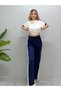 Women's Modal Fabric Stripe Detailed Comfortable Cut Soft Textured Daily Sports Tracksuit Set