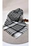 Cotton Pashmina, Pashmina, Kefiye White Shawl 100X100 cm - 4