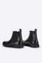 Men's Black 100% Leather Flexible Sole Chelsea Boots A32y8028 - 4