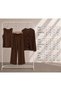 Women's Sequin Detailed Mesh Cardigan Top and Bottom Stylish Three-Piece Set Mta2467 - 6
