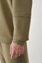 Men's Khaki Crew Neck Printed Soft Touch Regular Fit Sweatshirt A41Y1222 - 5