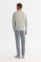 Men's Gray Crew Neck Cotton Printed Elastane Regular Fit Sweatshirt A42Y1243 - 5