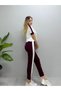 Women's Modal Fabric Stripe Detailed Comfortable Cut Soft Textured Daily Sports Tracksuit Set - 4