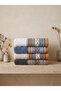 4-Piece Jacquard Towel Set (50x90 cm) 100% Cotton Ultra Soft - 9800 - 3