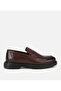 Men's Leather Brown Soft Textured Classic Loafer