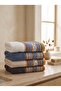 4-Piece Jacquard Towel Set (50x90 cm) 100% Cotton Ultra Soft - 9800 - 2