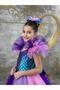 Ay Ki̇ds Girl's Mermaid Themed Fluffy Tutu Dress – Party Dress 1405Mor - 5