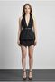 Women's Denim&Canvas Shorts Srt01474 Black