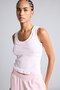 Double Layer Look Slim Fit Ribbed Crop Basic Undershirt I7464Ax26Hs
