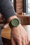 Silicone Cord Sports Men's Wristwatch Dark Green Color Pl-0947E5X - 2