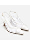 White Women's Mesh Stiletto - 2