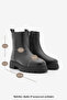 Women's Zippered Thick Sole Daily Boots Terase Black - 8