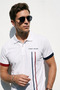 Men's Regular Line Detailed 100% Cotton Polo Collar Tshirt - 5