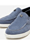 Men's Suede Leather Blue Loafer - 3