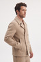 Men's Regular Fit Double-Breasted Quilted Premium Imported Cashmere Jacket - 2