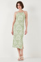 Rope Strap Fitted-Body-Sitting Slit Midi Dress DRESS5865573 - 3