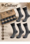 Lambswool Thermal Jacquard Wool Men's Socket Boxed 5 Pairs - 4