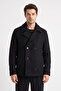 Men's Regular Fit Double-Breasted Quilted Premium Imported Cashmere Jacket