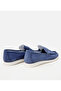 Men's Suede Leather Blue Soft Textured Loafer - 5