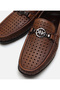Genuine Leather Brown Men's Loafer - 4