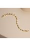 Minimal Bracelet with Square Stone Detail - 4