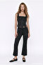 Polka Dot Spanish Flare Pants Black