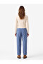 Regular Fit Pile Detailed Pocketed Barrel Cut Trousers - 3