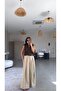 Brown Crepe Double Breasted Blouse - 3