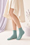 Striped Orta Konç Cotton Pack Socks 252 Water Green - 3