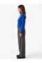 Comfortable Fit Pleated Pocketed Balloon Cut Fabric Trousers - 2