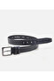 Men's Leather Navy Blue Belt - 3