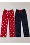 Women's 2-Piece Heart Suede Single Bottoms - 2