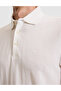 White Slim Fit Buttoned Polo Collar T-Shirt 50302608-Vr013 - 6