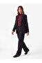 Regular Fit Fleto Double Pocket Long Sleeve Wide Collar Blazer Jacket - 3